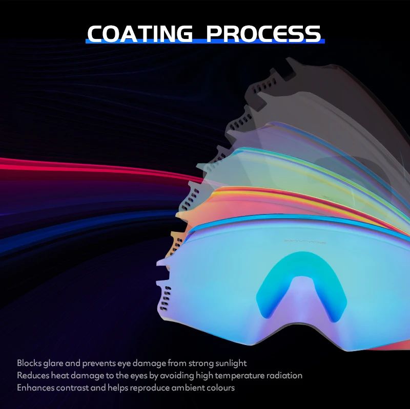 Kapvoe Cycling Sunglasses UV400 Protect Men Bike Sunglasses MTB Eyewear Outdoor Sport Goggles Bike Glasses Oculos De Ciclismo