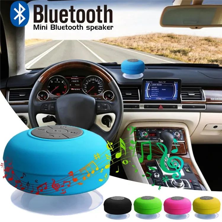 Caixa de Som Bluetooth Sem Fio Portátil Áudio À Prova D'água Botões de Controle de Fácil Acesso Reprodutor de Música para Escritório Carro Casa e Chuveiro