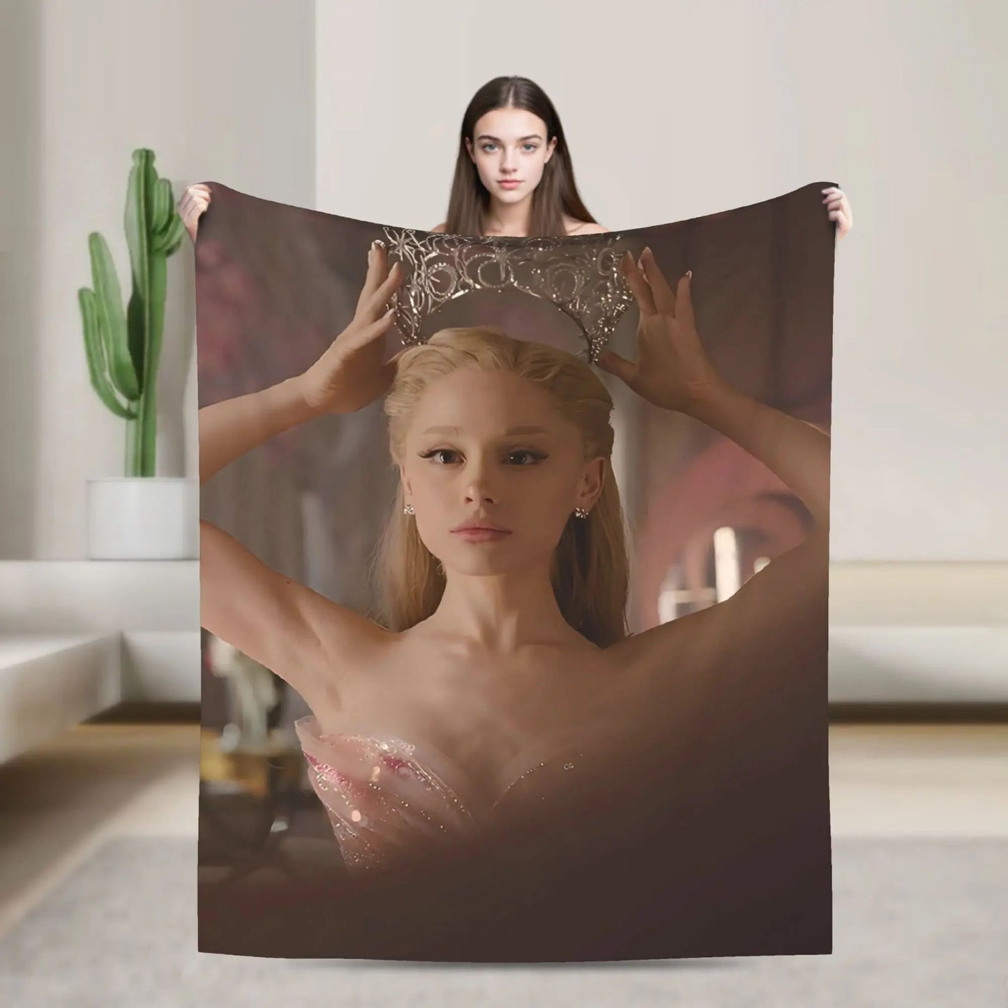 New Wicked Elphaba  Glinda Tonal Soft Warm Blanket Office Plush Bedding Throws Novelty Flannel Bedspread Sofa Bed Cover