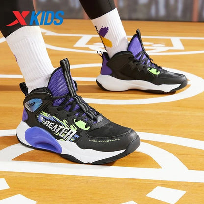 Xtep Teenager's Basketball Shoes 2025 Spring Unisex Mesh Breathable Lightweight Fashion Comfortable Sport Shoes 676415129390