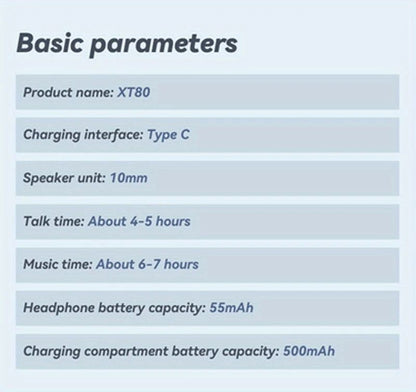 Lenovo XT80 Bluetooth 5.3 Earphones True Wireless Headphones with Mic Button Control Noise Reduction Earhooks Waterproof Headset