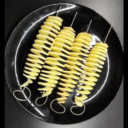 Cortador Espiral de Batata Whirlwind Máquina de Fazer Batata em Torre Fatiador de Vegetais Ferramentas Criativas para Legumes Acessórios de Cozinha Utensílios