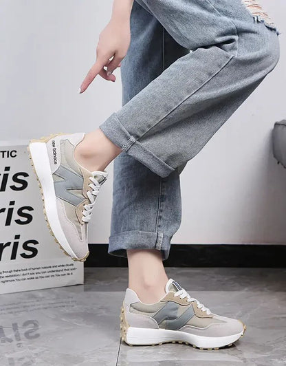 Tênis Feminino Casual Moda Respirável Caminhada Chato Tênis Feminino 2025 Academia Vulcanizado Branco Calçado Feminino