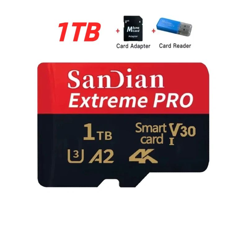 High Speed Micro TF/SD 512GB Original TF Flash Card 1TB SD Card 128GB 256GB High Capacity Memory Card for Laptops/PC/MAC/Phones