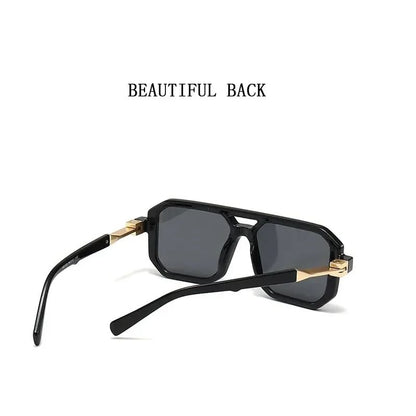 Óculos de Sol Vintage 2025 Proteção Solar Masculinos Quadrados Estilo Retrô Femininos da Moda Gafas De Sol