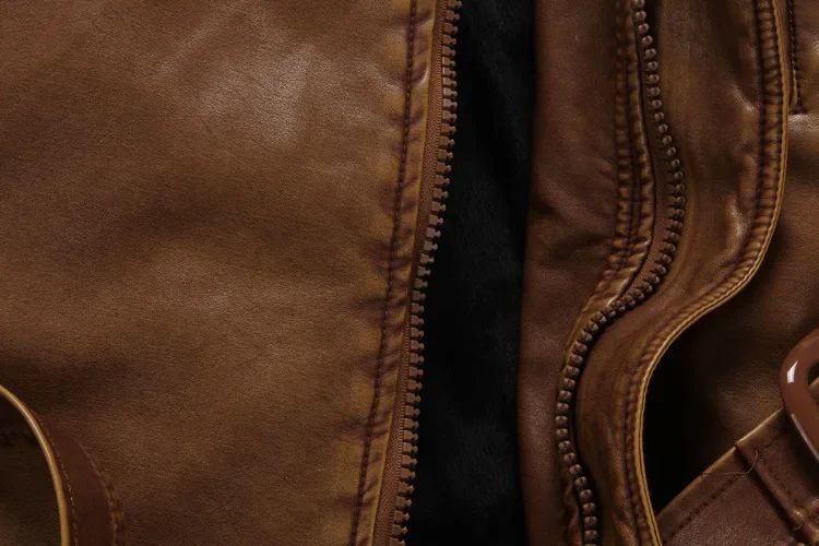 Thick Warm Cashmere Men Outwear Fleece Fur Collar Windbreaker Coats Men's Military Tactical Leather Jackets Long Jacket Men