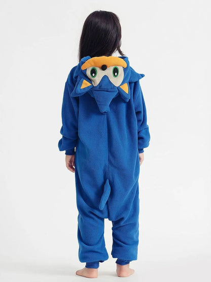 Girls Boys Cartoon Sleepwear Kids Children Cute Sonic Onesies Animal Flannel Pajamas For Christmas Halloween Party
