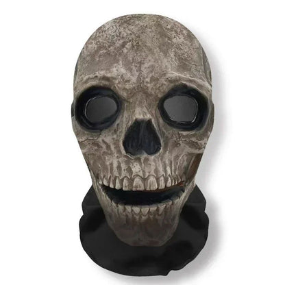 Halloween Cosplay Headwear Fashion Hip Hop Hood Hat Headgear 3D Full Face Mask Elastic Mesh Ghost Face Mask for Horror Party