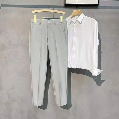 Brown Oversize Plus Big Size Jacket for Men Long Man Suits and Blazers Coats Fashionable Fashion 2025 New in Simple Breasted