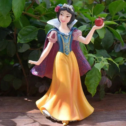 2025 20cm Disney Personagem Frozen Elsa Anna Branca de Neve Rapunzel Boneco de Resina Anime Decoração Modelo Coleção Menina Brinquedos Presente Infantil