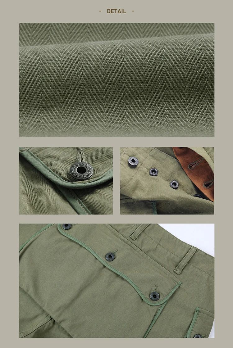 Red Tornado P-44 Monkey Pants Men's Military Style HBT Cargo Trousers Army Green