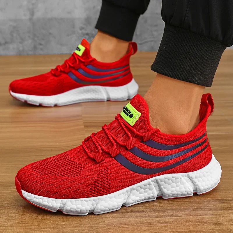Men’s Sneakers Comfortable Breathable Platform Shoes Summer Man Running Shoes Breathable Comfortable Fashion Walking Sneakers