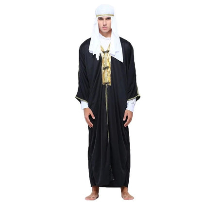 Men Arabia Arab Sheikh Costume Shepherd Arabian Prince Cosplay for Adult Fantasia Purim Halloween Costumes