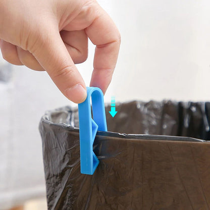 36/2 peças Clipes Fixadores para Lixo Suporte Antiderrapante para Sacola de Lixo Clipes Seladores para Sacos de Salgadinhos Organizador de Cozinha