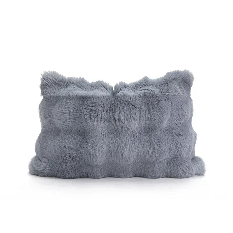 Pillowcase Decorative Home Pillows White Pink Retro Fluffy Soft Throw Pillowcover For Sofa Couch Cushion Cover 45x45 Pillow Hugs