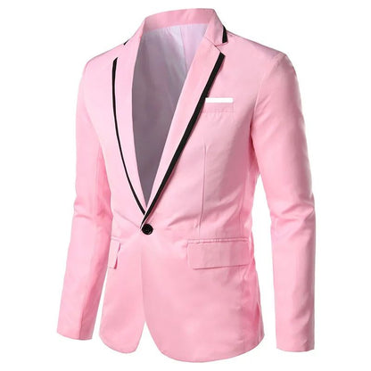 Man Party Dresses Leather Dress Coats Suits Blazer Clothing Men's Solid Color Suit Coat Mens Blazers