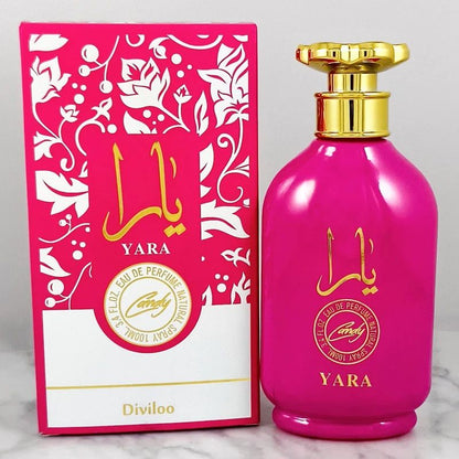 Perfume 100ml Fragrância Árabe Dubai Arábia Oriente Médio Lattafa YARA Perfumes Árabes Masculino Feminino Duradouro