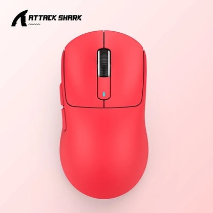 Mouse Gamer X3 PixArt PAW3395 Bluetooth 2.4G Tri-Mode, 26000dpi, 650IPS, 49g Leve com Macro