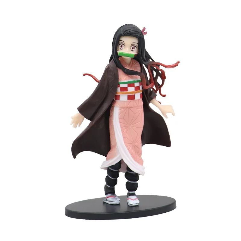 Boneco de 15cm Anime Demon Slayer Nezuko Tanjirou Zenitsu Inosuke Kyoujurou Shinobu Giyuu Qposket, Brinquedo Infantil, Presente de Natal