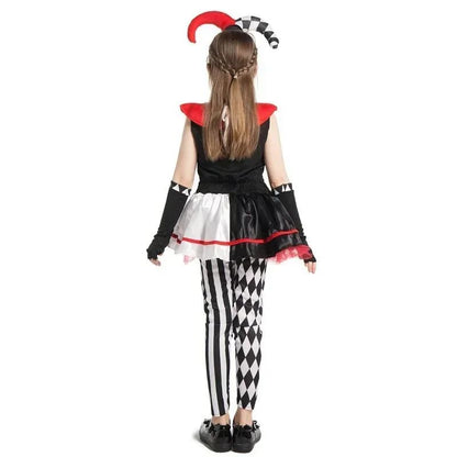 2026 New Sydanne New Variety Clown Skirt Dress Set Cosplay Costume  Cute Clown Clothes Masquerade Halloween Costume