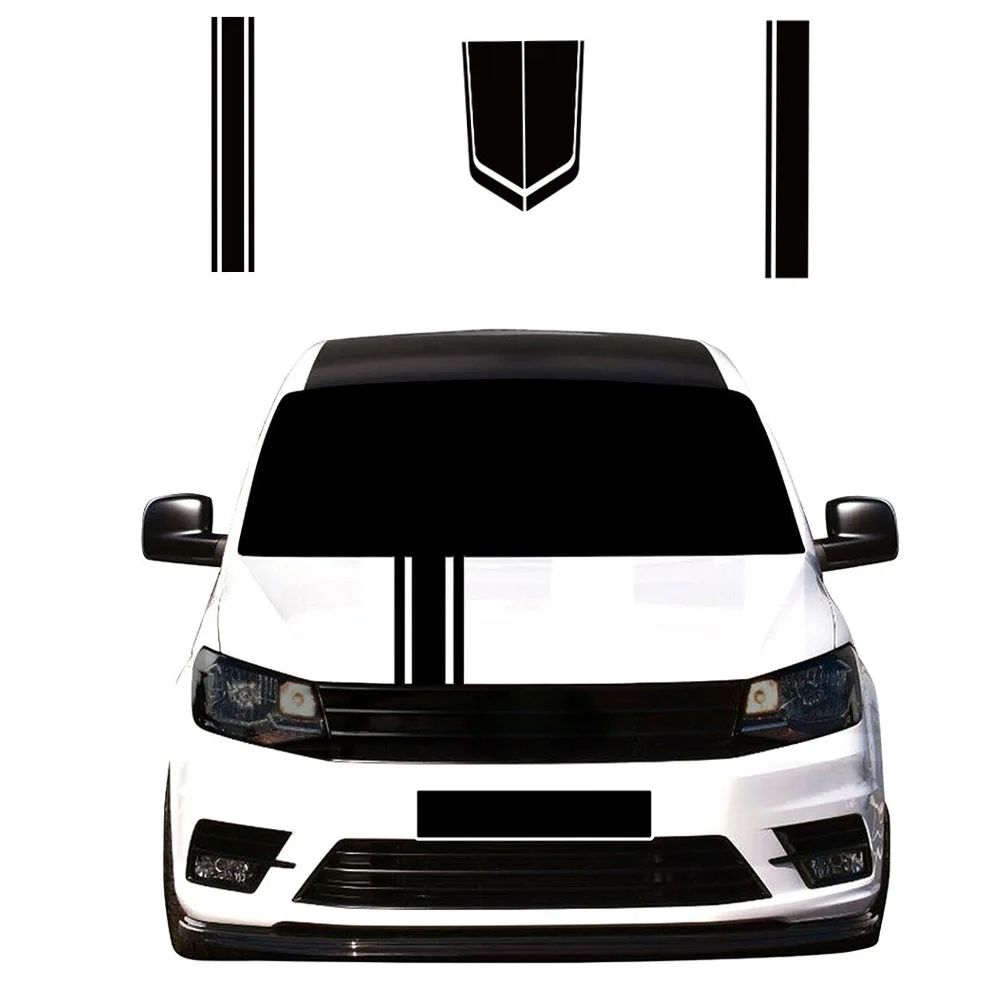 Adesivos de Capô de Carro 2PÇS para Volkswagen VW Caddy MK1 MK2 MK3 MK4 4 3 2 Maxi Kombi Camper Van Capa Motor Decalques de Vinil Acessórios