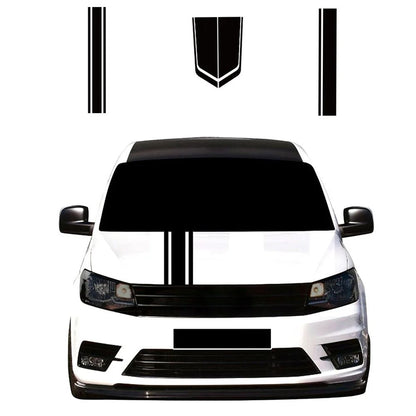 Adesivos de Capô de Carro 2PÇS para Volkswagen VW Caddy MK1 MK2 MK3 MK4 4 3 2 Maxi Kombi Camper Van Capa Motor Decalques de Vinil Acessórios