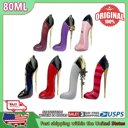 80ml Lasting Fragrance Sexy Spray Fashion Deodorant Perfume New Women's Luxury Floral Elegant High Heel Bottle Design