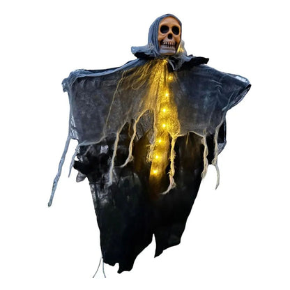 Luminous Skull Halloween Party Hanging Skull Skeleton Ghost Ornament Props Haunted House Decorations Halloween Decorations