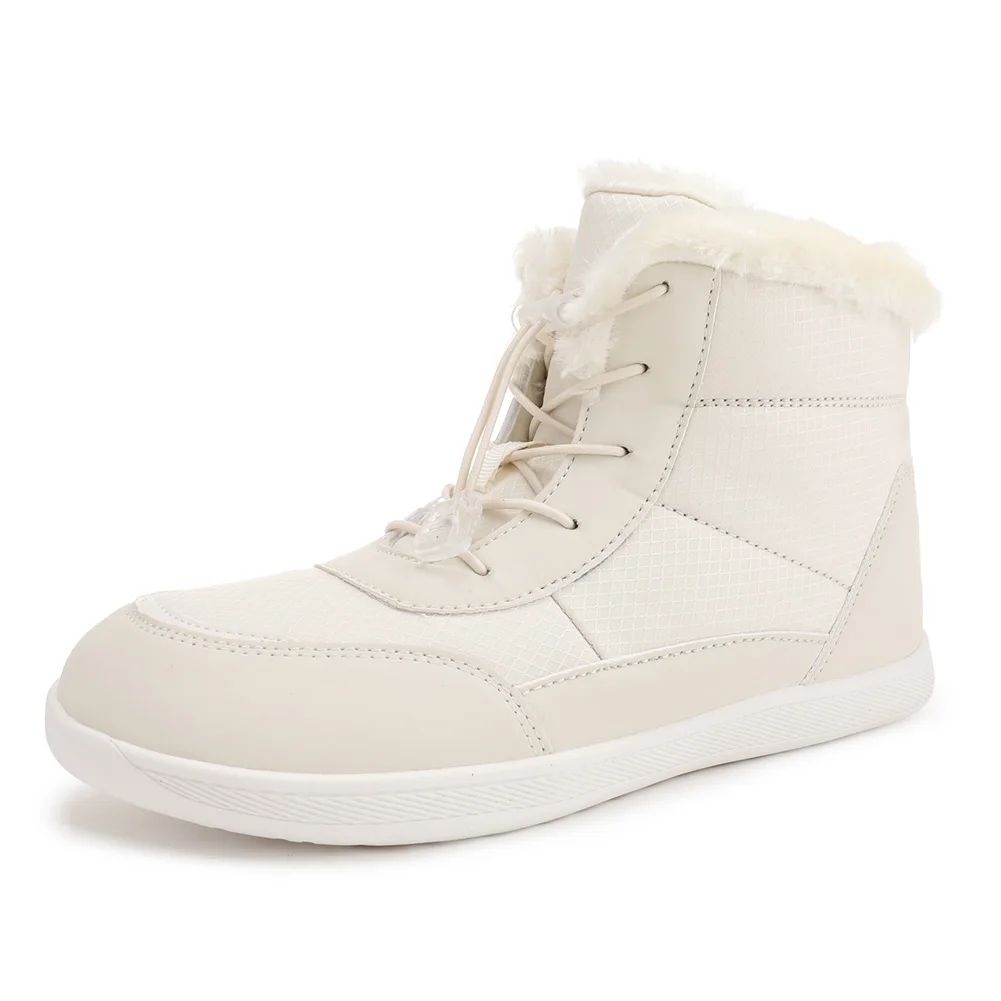 Women's Winter Snow Boots Fur Lined Barefoot Boots Wide Toe Box Ankle Booties Walking Boots Outdoor