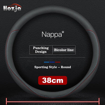 38CM 40CM 42cm 45cm 47cm Car Truck Extra Large Artificial Leather Steering Wheel Braid Cover Universal Auto Interior Accessories