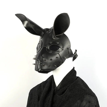 Bunny Mask Halloween Masque Three-dimensional Steampunk Bunny Carnival Leather Mask PU Rabbit Cosplay Masks 3D Rabbit Masque