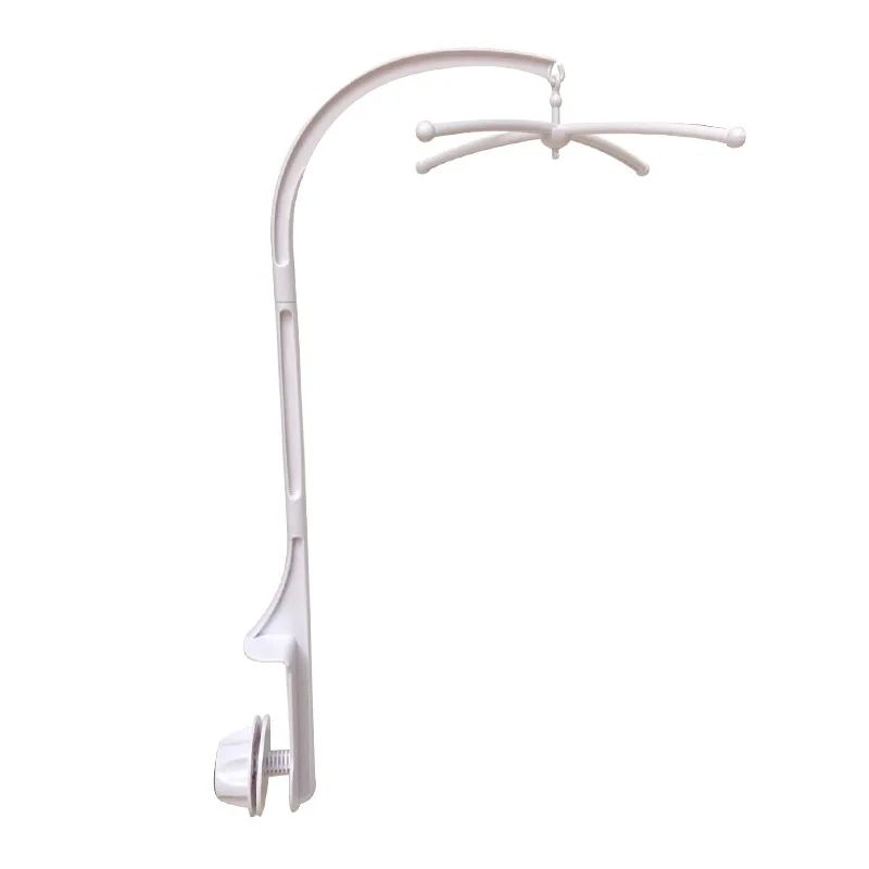 White Baby Crib Mobile Bed Bell Toys Holder Infant Toy Arm Bracket Wind-up Music Box Baby Toys Carousel Rattles Bracket Set Bébé