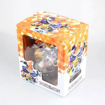 Boneco Grande Pokémon de 20cm Pikachu Charizard Mewtwo, Modelo Colecionável Anime para Decoração de Casa, Exposição, Presente