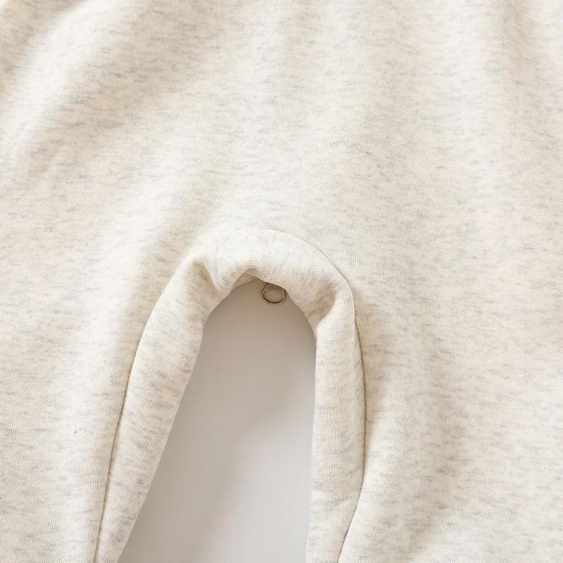2024 Macacões de Bebê Outono Inverno Forro Grosso Macacões Meninos Forro de Pelúcia Roupas Infantis Roupa de Menino