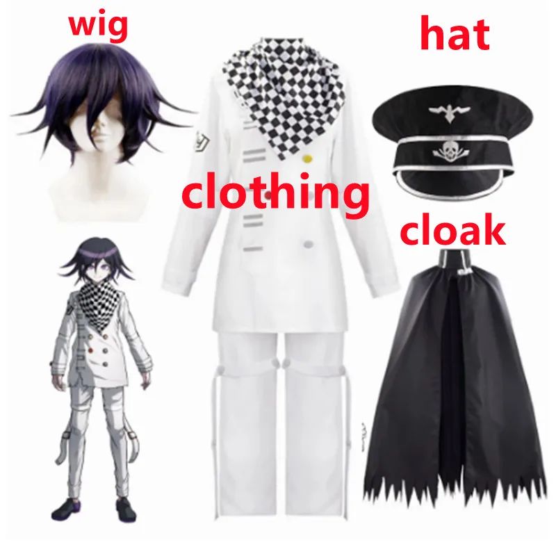 Danganronpa V3 Kokichi Oma Cosplay Costume President Uniforms Cloak Full Set Halloween Carnival clothes