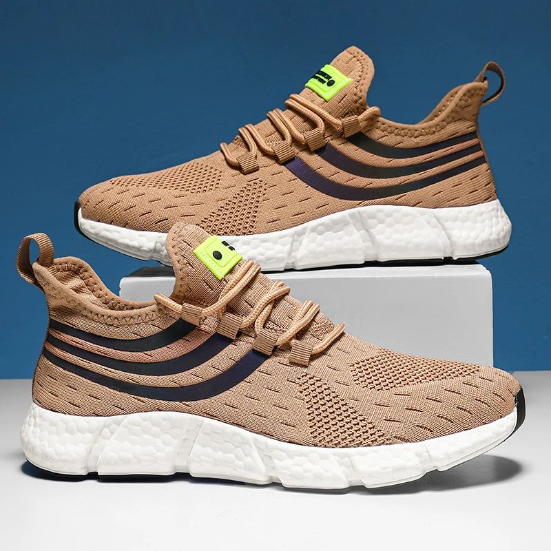 Tênis Esportivo Masculino Casual Leve Respirável Antiderrapante Calçados para Corrida e Caminhada ao Ar Livre Tênis Esportivo para Jogging