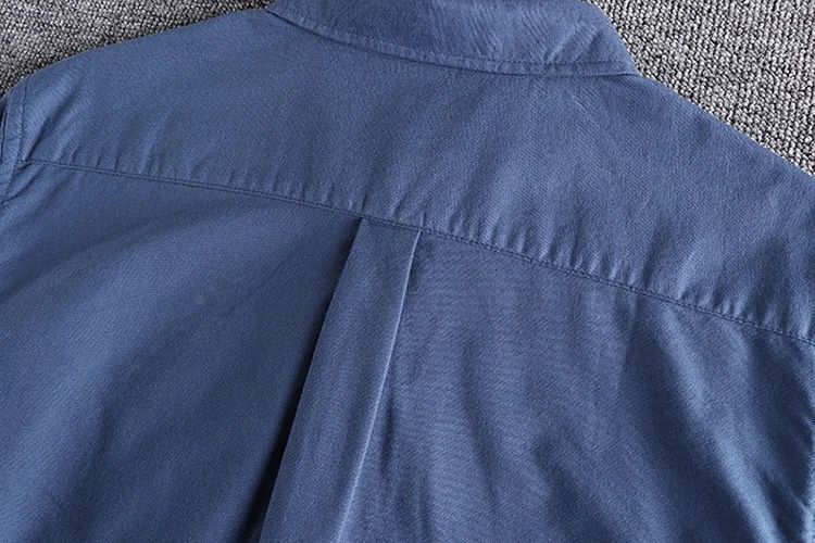 Basic Minimalist Men Shirt Jacket Pure Cotton Washed Oxford Military Light Casual Work Safari Style Shirts Mens Tops Shirt