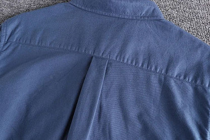 Basic Minimalist Men Shirt Jacket Pure Cotton Washed Oxford Military Light Casual Work Safari Style Shirts Mens Tops Shirt