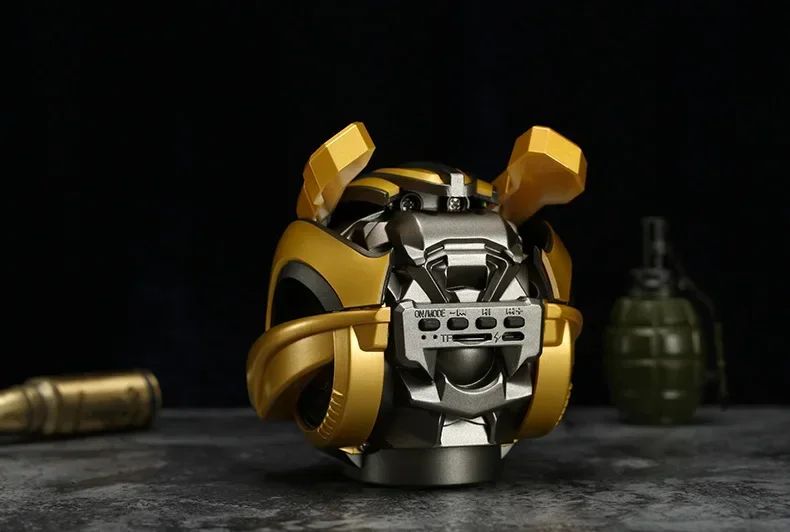 Alto-falantes Bluetooth Bumblebee Transformers Novo Desenho Animado Criativo Sem Fio Cartão Mini Externo Pequeno Acústica Megafone Echo Dot
