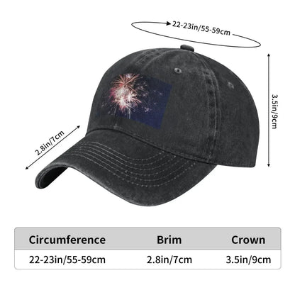 Casquette Baseball Cap Firework Running, Tennis, Dad Hat Seasons & Outdoor Travel. Trucker Hats for Man Woman