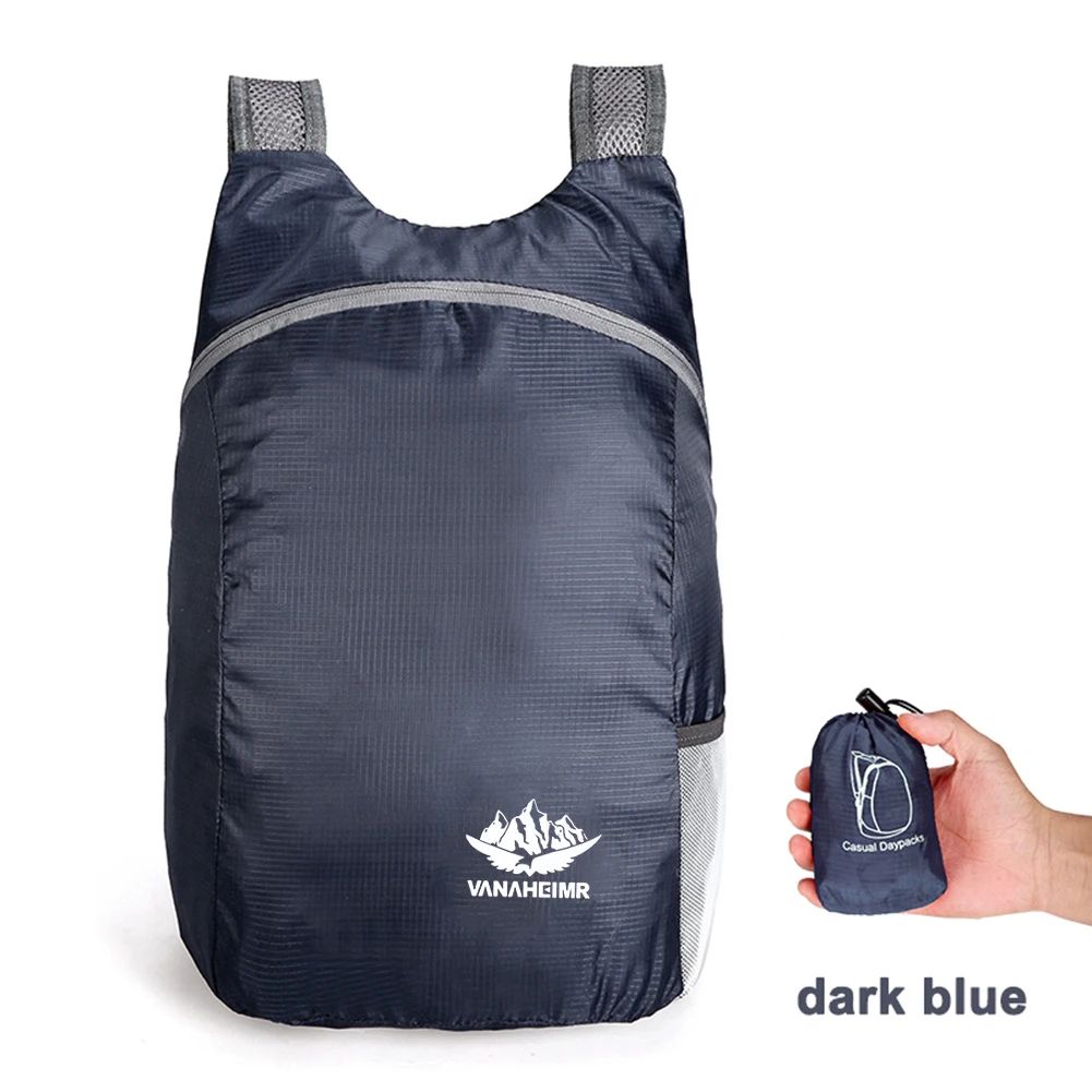 Mochila Dobrável Leve 15L Ultraleve para Homens e Mulheres - Mochila de Viagem, Esportes e Caminhada