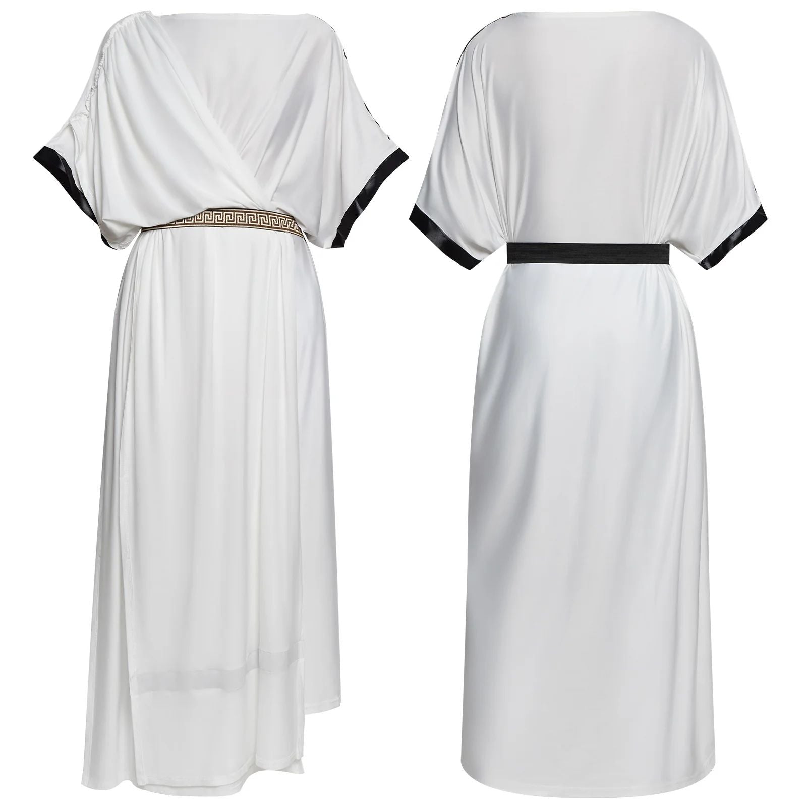 Adults Halloween Cosplay Costume White Greek Toga Robe For Men Medieval Costume Roman Solider Party Fancy Outfit