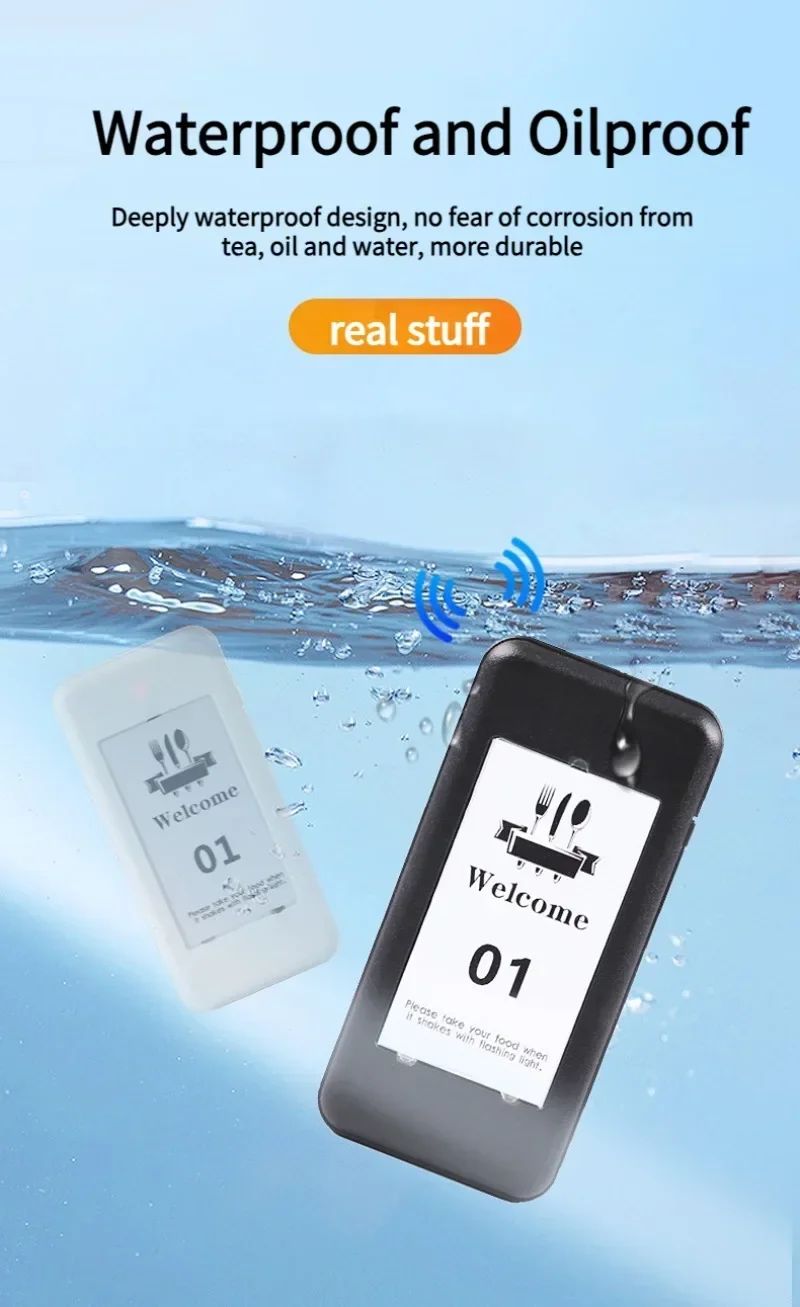 Wireless Restaurant Pagers Calling System 24 Coasters Buzzer Vibrator Bell Receivers For Food Truck Bar Coffee Fast Food Hotel