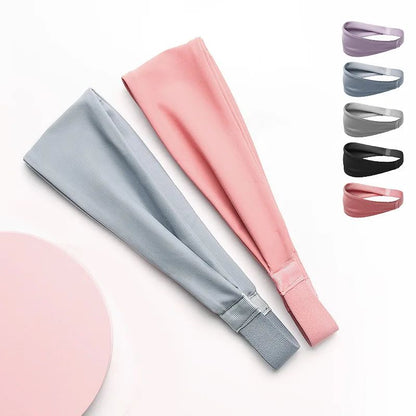 Sports Headband Running Fitness Sweatband Elastic Absorbent Sweat Cycling Jog Tennis Yoga Gym Head Band Hair Bandage Men Women