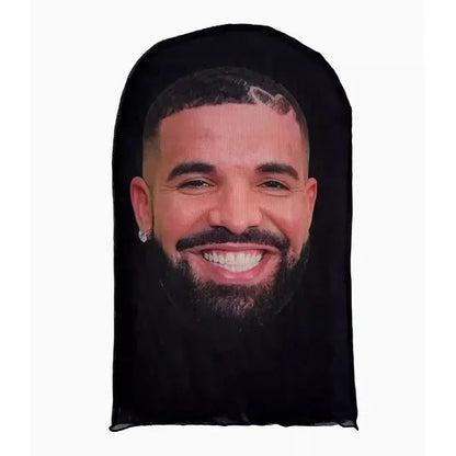 Full Face Mask for Halloween Cosplay Party Balaclava with Celebrity Face Mesh Visualized Elastic Headwear Christmas Gifts