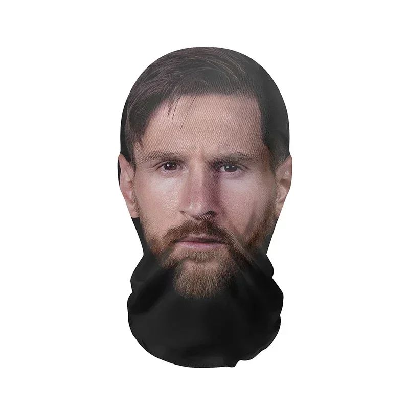 Summer 3D Printed Kanye Mask Stretch Mesh Full Face Mask Men and Women Role Play Headdress Hip Hop Fashion Balaclava Headdress