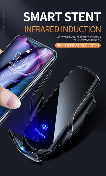 100W Wireless Car Charger Magnetic Car Phone Holder For iPhone 11 12 13 14 15 Pro Xiaomi Samsung Fast Charging Wireless Chargers