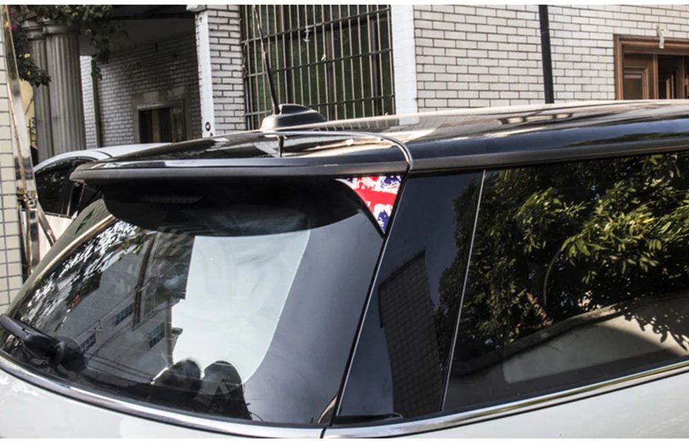 2Pcs Car Exterior Rear Back Trunk Tailfins Spoiler Wing 3D Sticker Decal Decor for BMW Mini Cooper F56 Car Styling Accessories