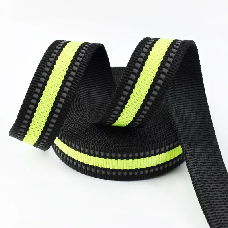 15/20/25mm Reflective Ribbon Tape 5/10M Nylon Webbing Bag Shoulder Strap To The Meter Dog Collar Polyester Binding Belt Supplies