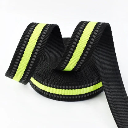 15/20/25mm Reflective Ribbon Tape 5/10M Nylon Webbing Bag Shoulder Strap To The Meter Dog Collar Polyester Binding Belt Supplies